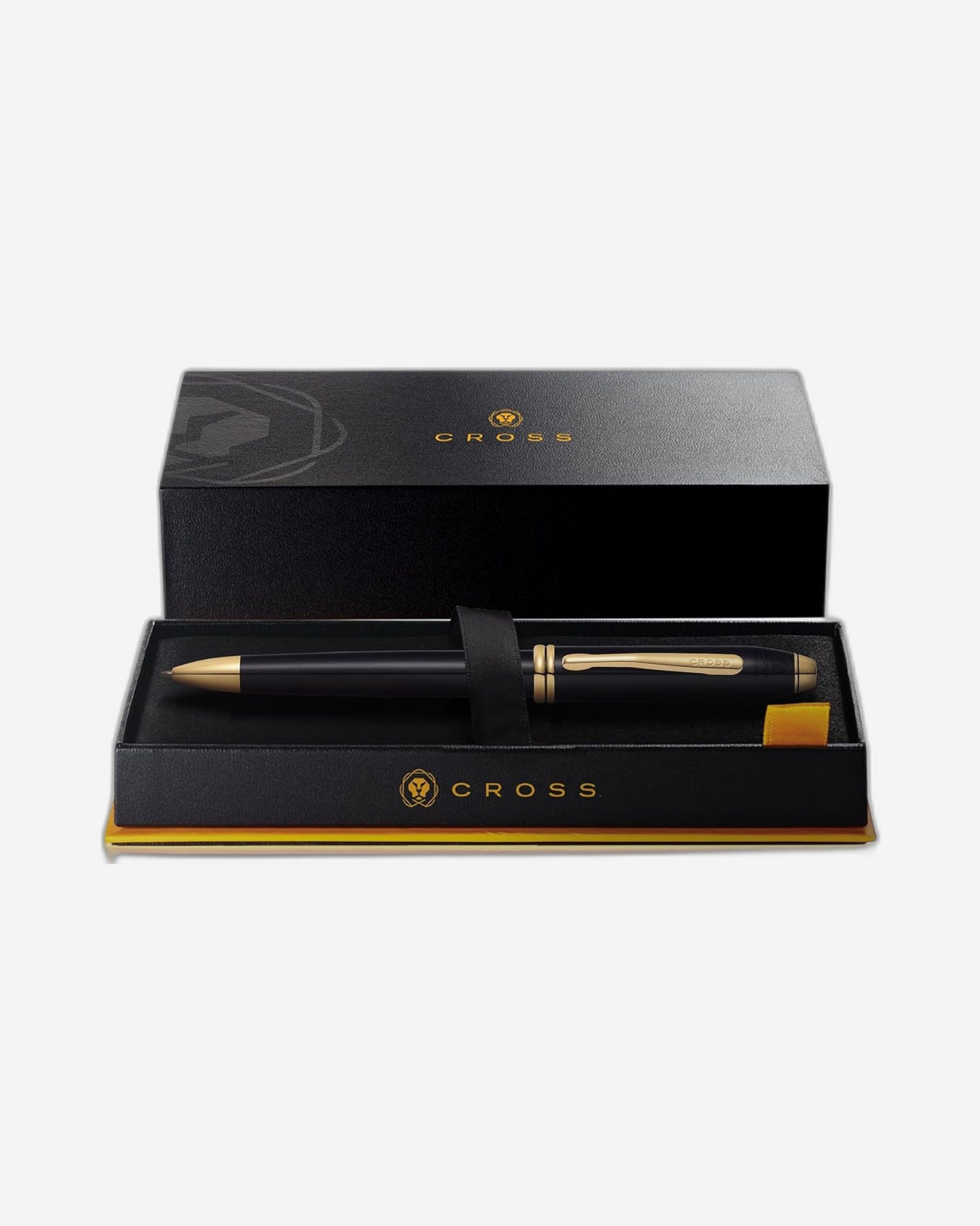 Cross Townsend® Classic Black Lacquer with 23KT Gold-plated appointments Ballpoint Pen - 572TW
