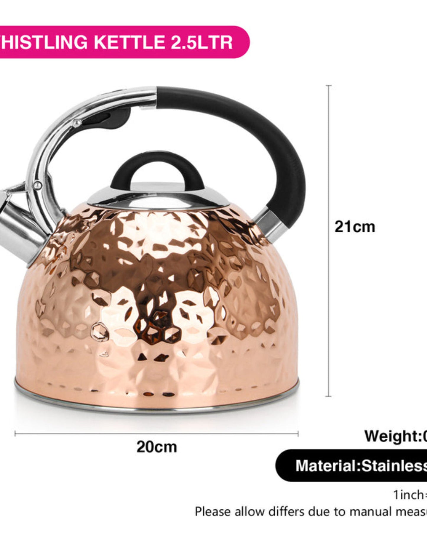 Fissman Whistling Kettle Nicole 2.5L