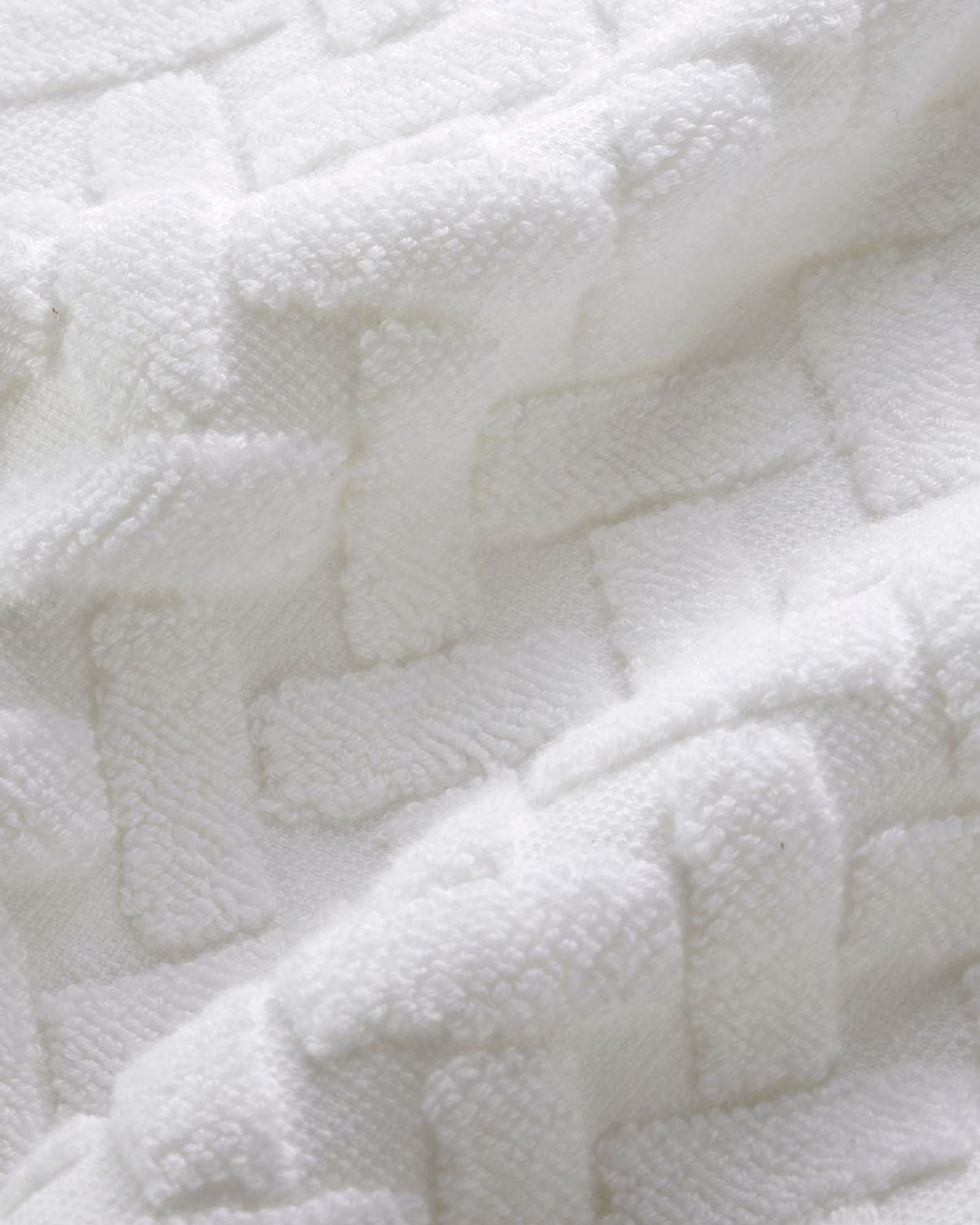 Christy "Trellis" Bath Towels & Bath Mat Collection in White