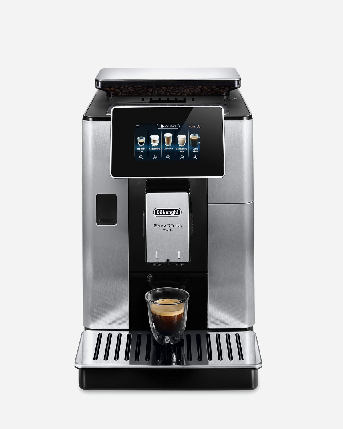 De'Longhi PrimaDonna Soul Bean-to-Cup Coffee Machine, 20+ Coffee Recipes – ECAM610.75.MB (ESMA Certified)