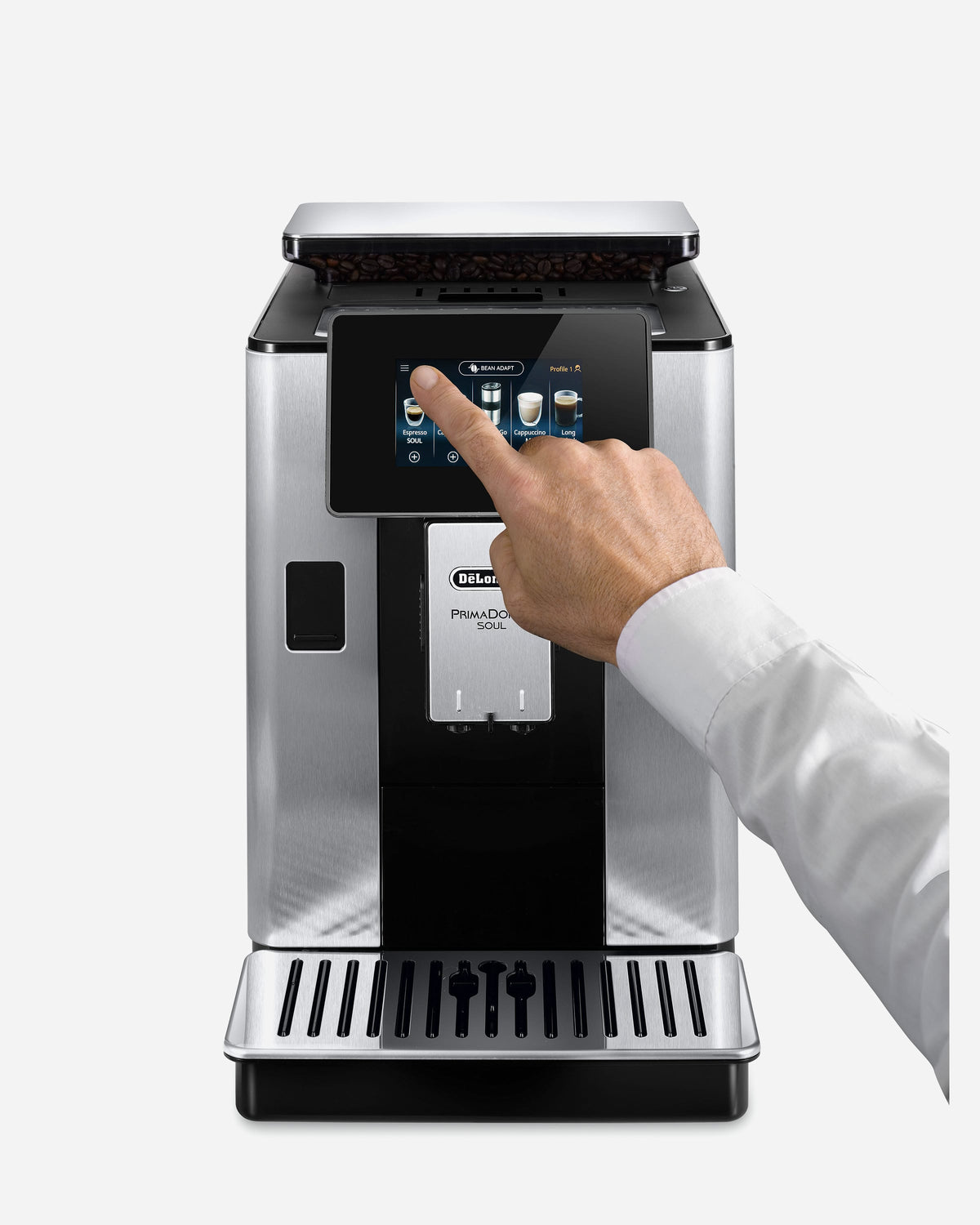 De'Longhi PrimaDonna Soul Bean-to-Cup Coffee Machine, 20+ Coffee Recipes – ECAM610.75.MB (ESMA Certified)