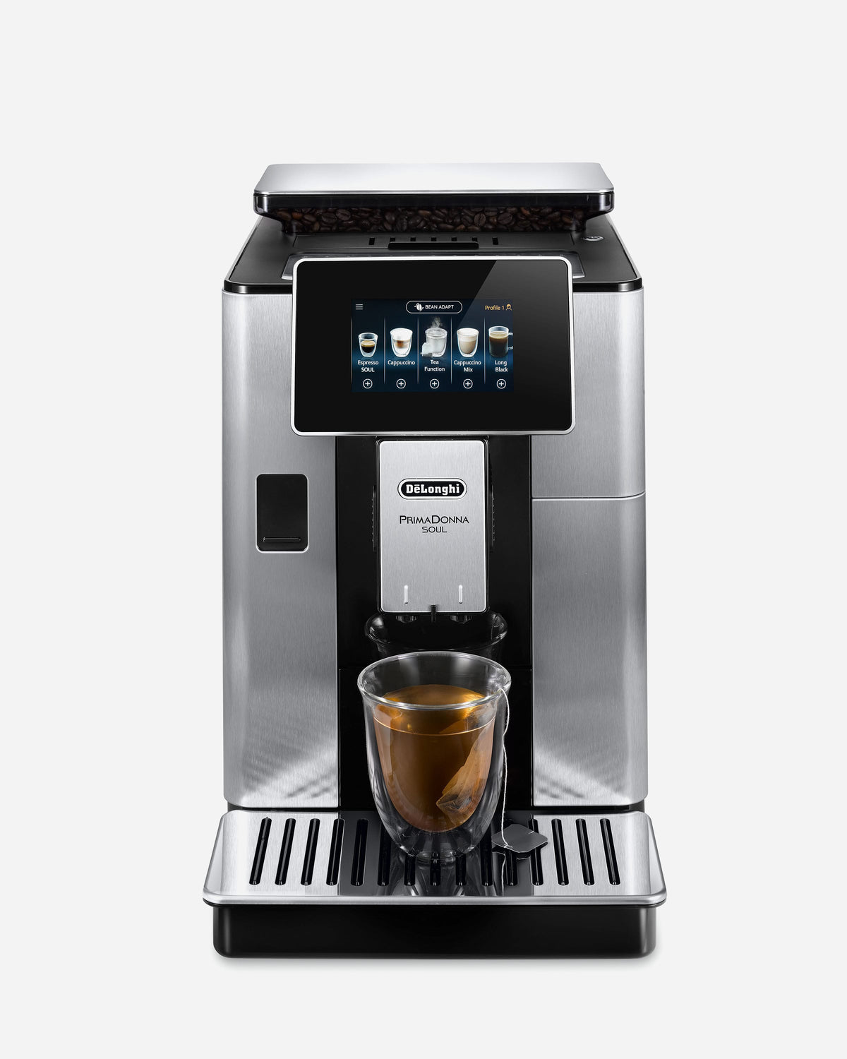 De'Longhi PrimaDonna Soul Bean-to-Cup Coffee Machine, 20+ Coffee Recipes – ECAM610.75.MB (ESMA Certified)