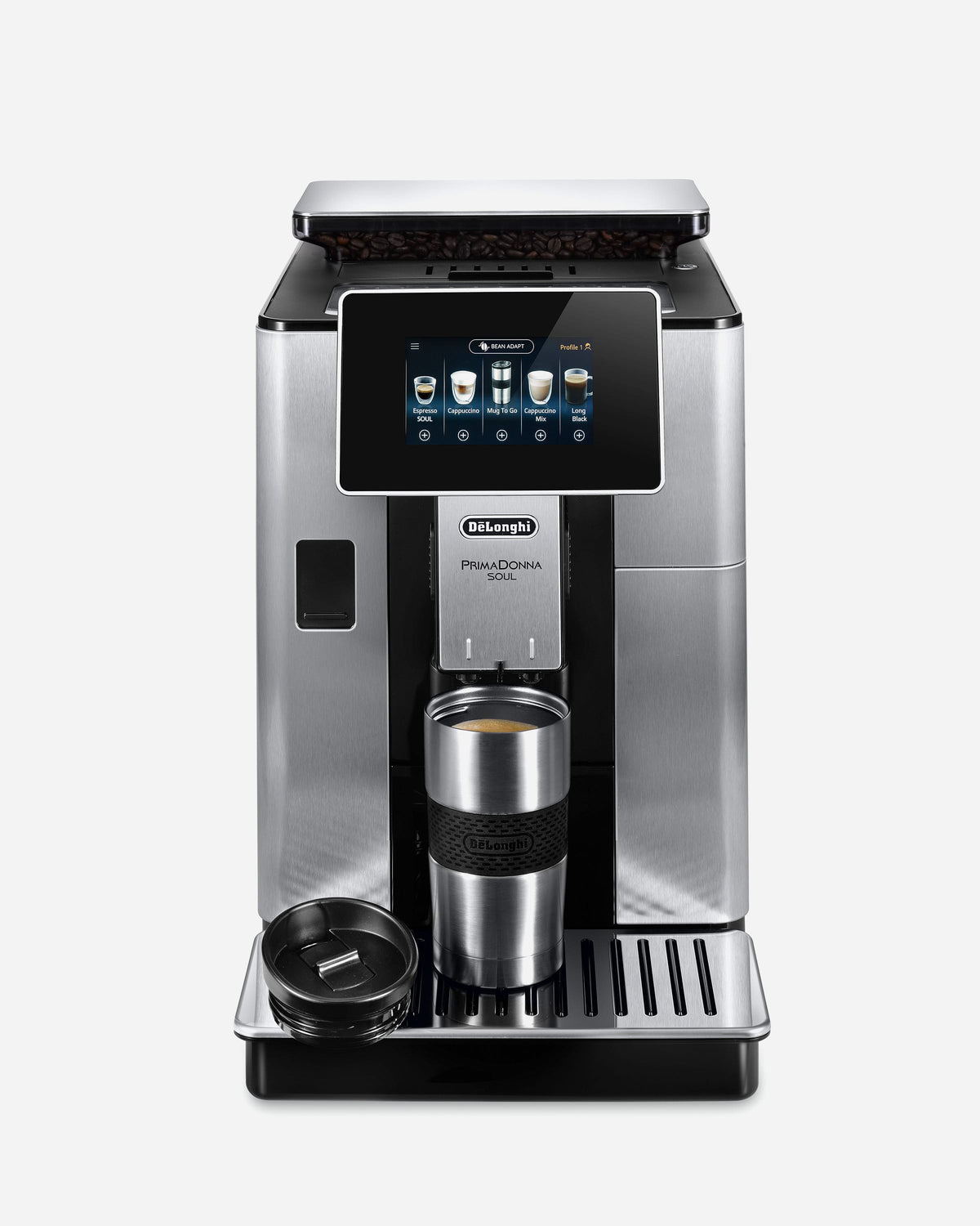 De'Longhi PrimaDonna Soul Bean-to-Cup Coffee Machine, 20+ Coffee Recipes – ECAM610.75.MB (ESMA Certified)