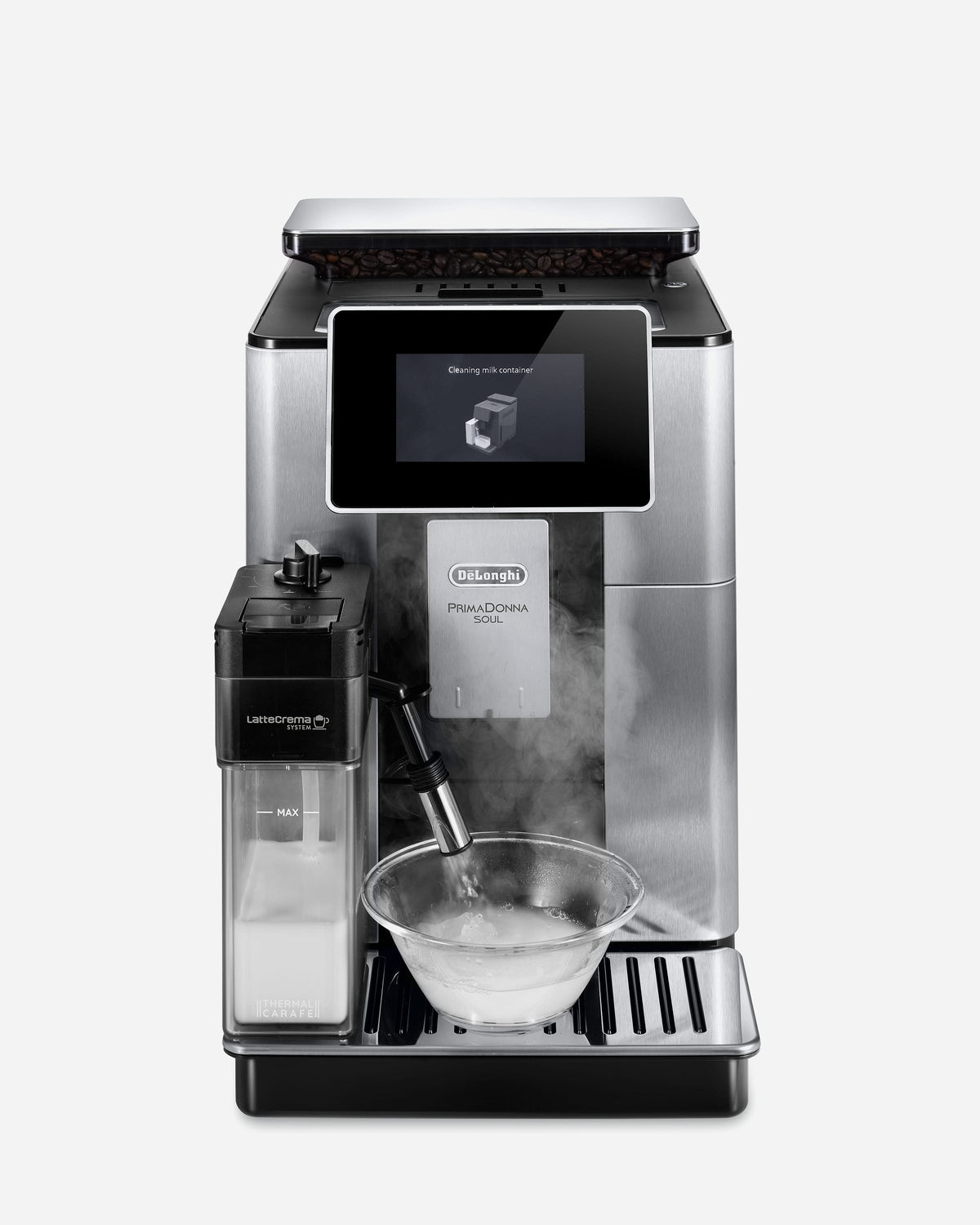 De'Longhi PrimaDonna Soul Bean-to-Cup Coffee Machine, 20+ Coffee Recipes – ECAM610.75.MB (ESMA Certified)