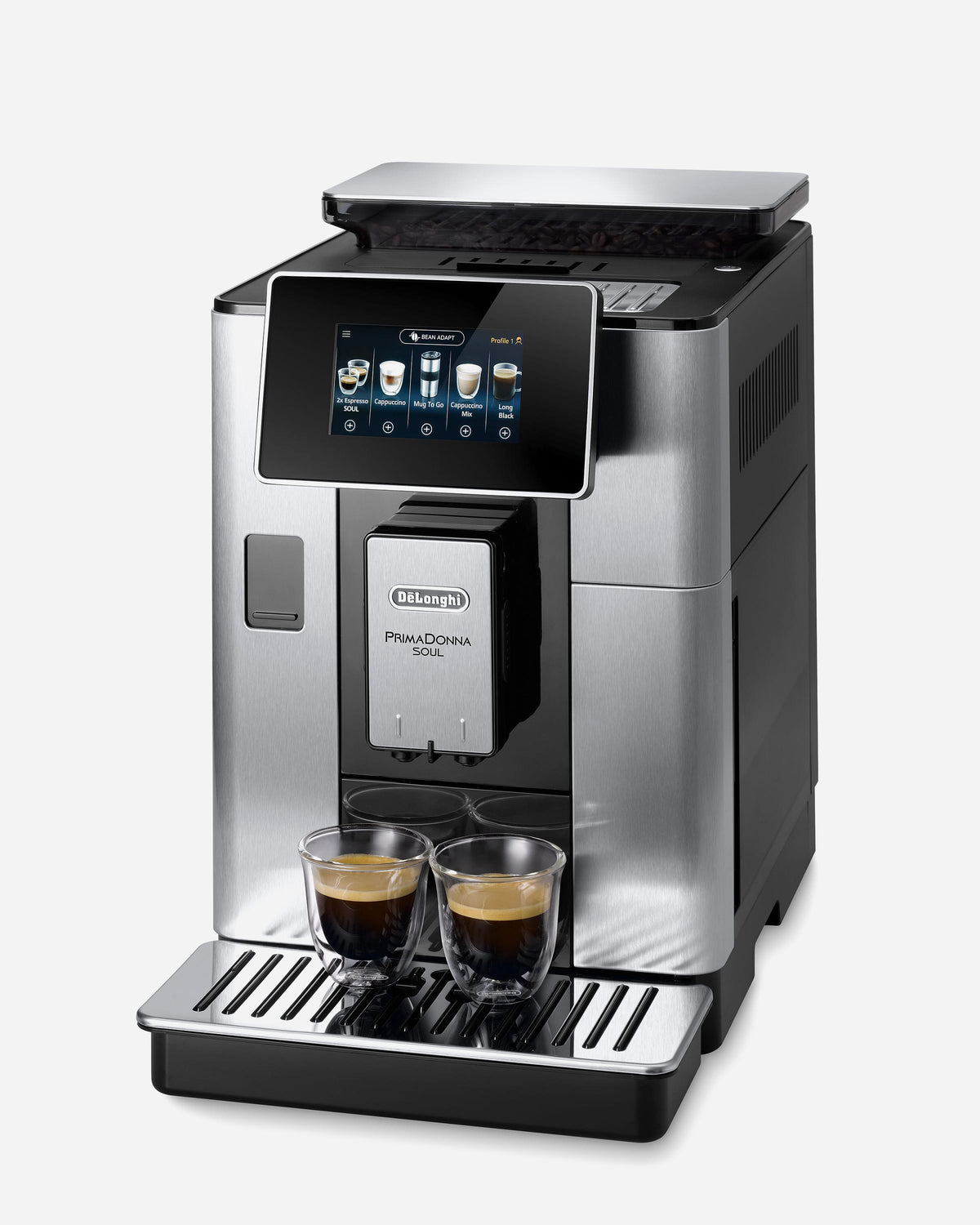De'Longhi PrimaDonna Soul Bean-to-Cup Coffee Machine, 20+ Coffee Recipes – ECAM610.75.MB (ESMA Certified)