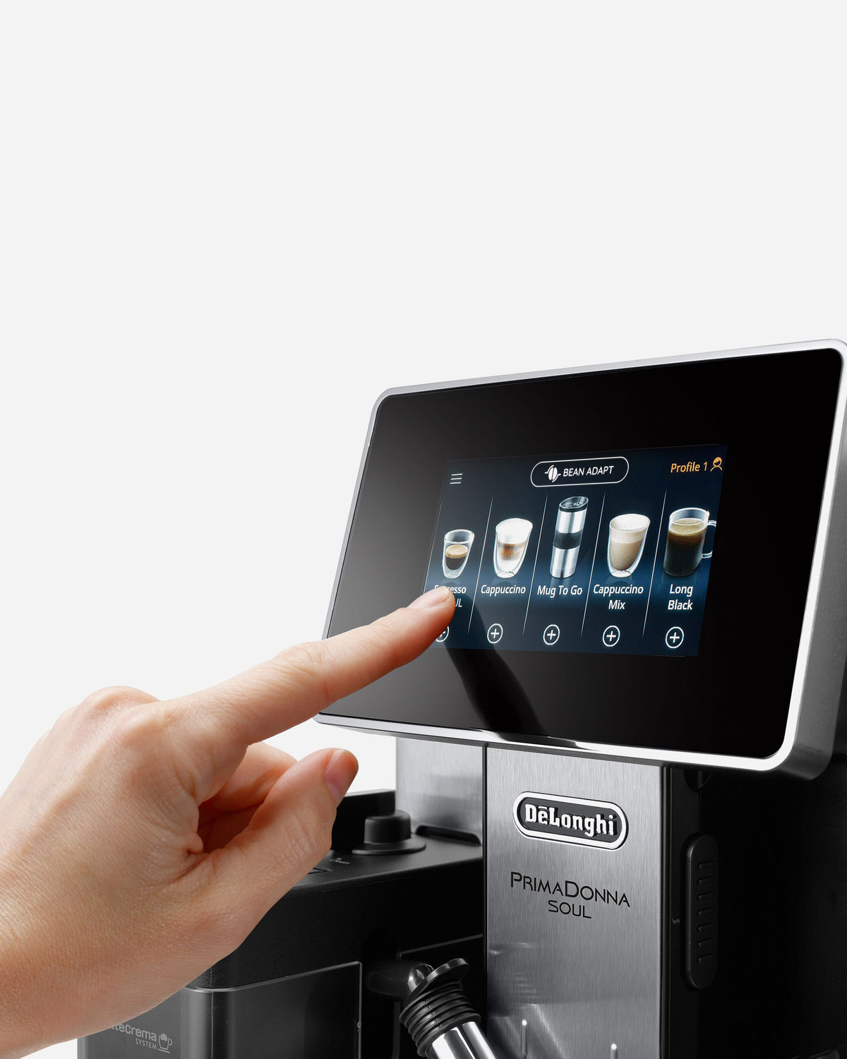 De'Longhi PrimaDonna Soul Bean-to-Cup Coffee Machine, 20+ Coffee Recipes – ECAM610.75.MB (ESMA Certified)