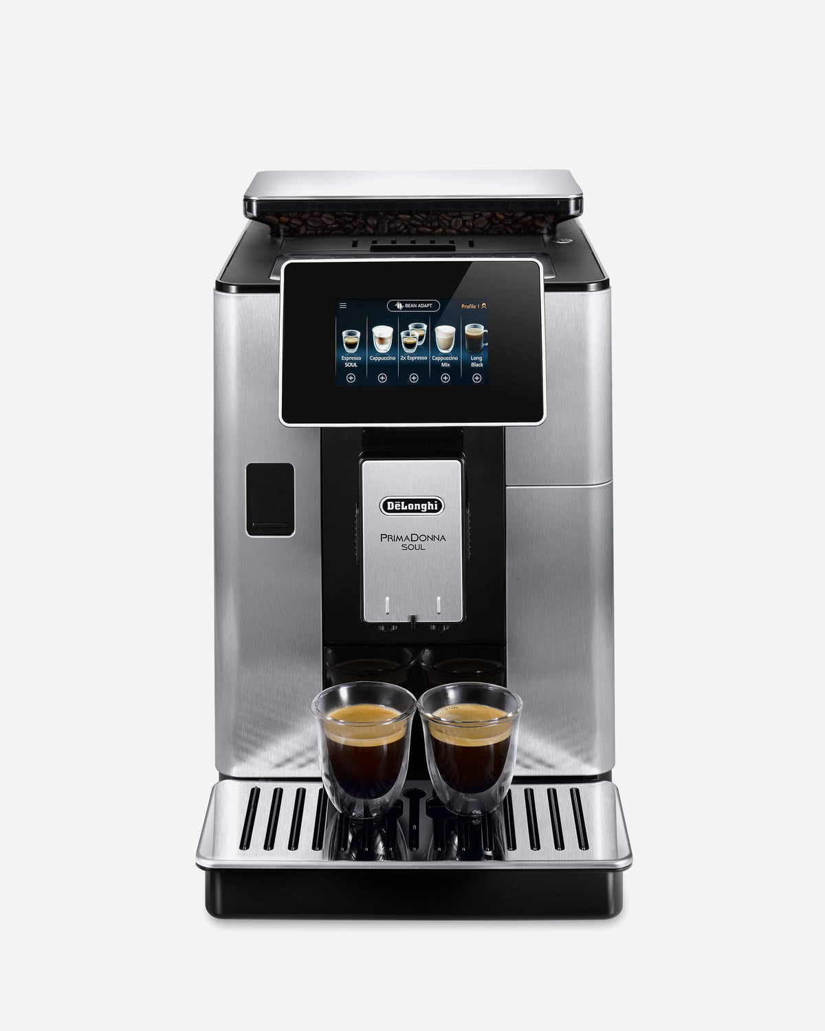 De'Longhi PrimaDonna Soul Bean-to-Cup Coffee Machine, 20+ Coffee Recipes – ECAM610.75.MB (ESMA Certified)