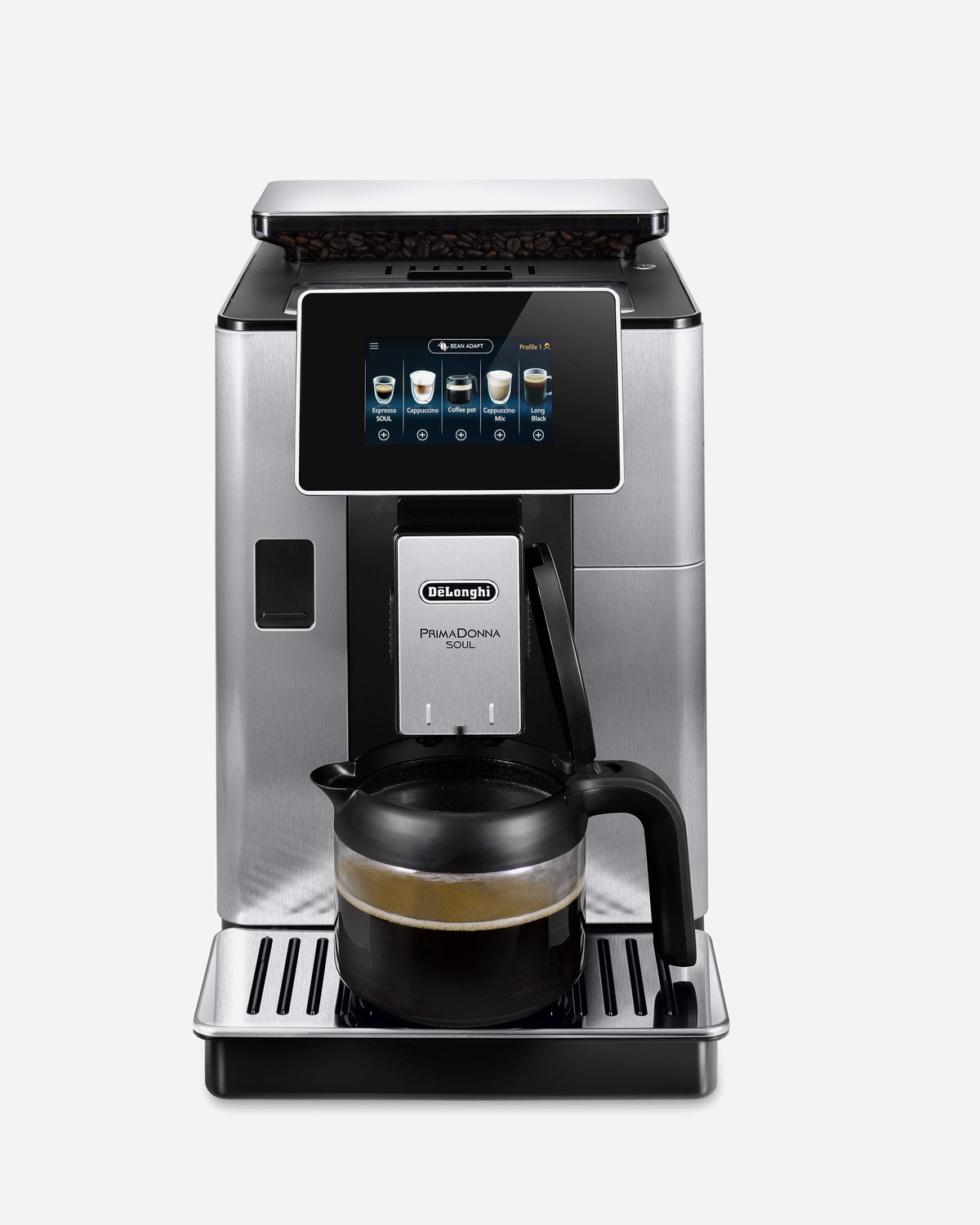 De'Longhi PrimaDonna Soul Bean-to-Cup Coffee Machine, 20+ Coffee Recipes – ECAM610.75.MB (ESMA Certified)