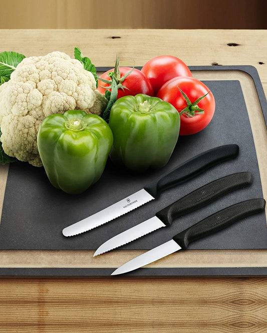Victorinox Swiss Classic Paring Knife Set 3 Piece Black - 6.7113.3