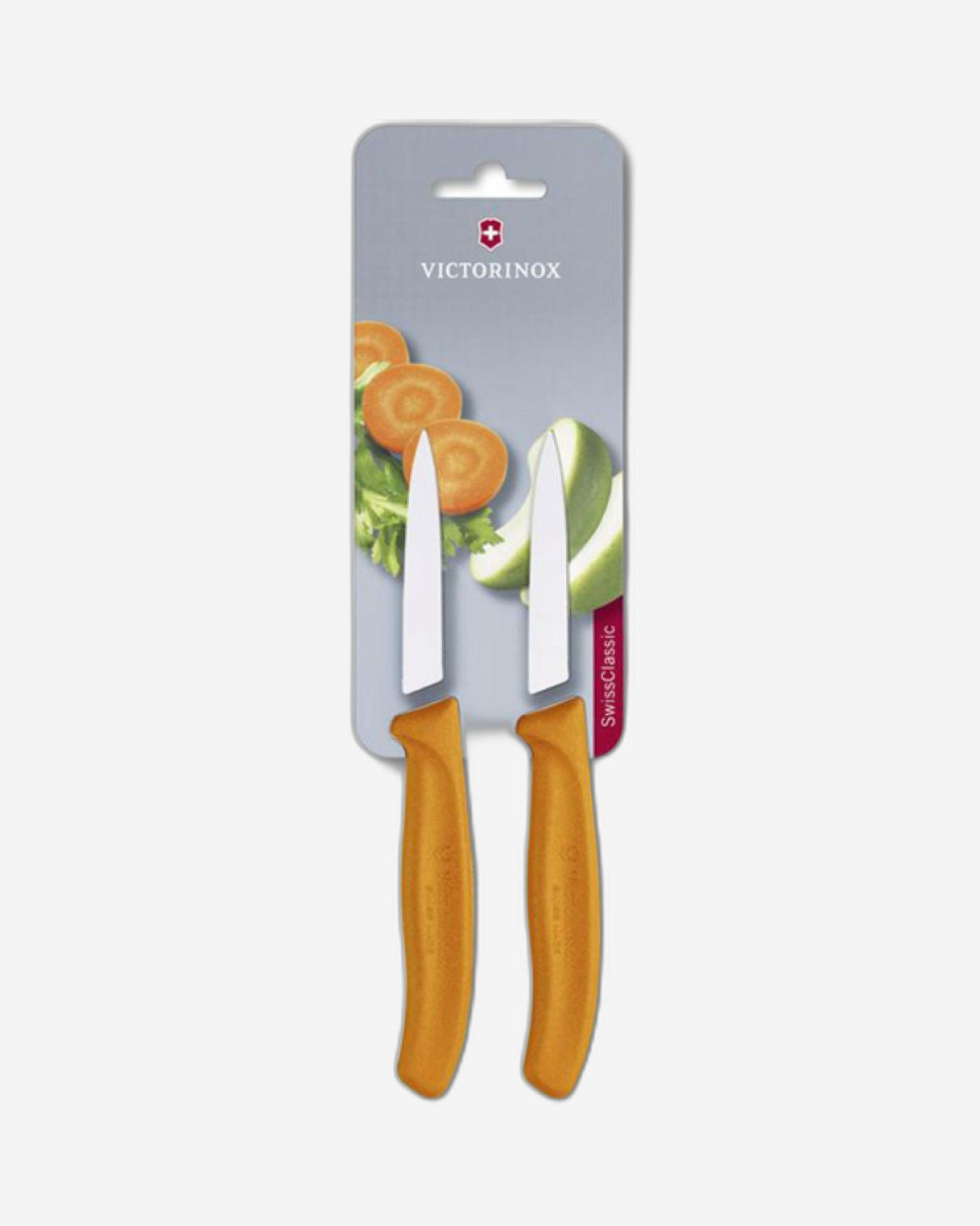 Victorinox Swiss Army Knife Swiss Classic Paring Knife 2Pcs 8Cm Straight Pointed Orange  6.7606.L119B