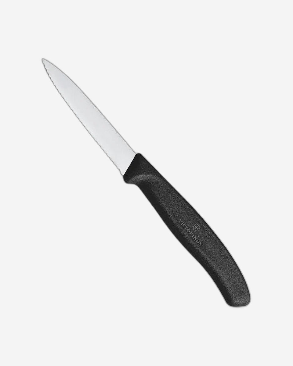 Victorinox Swiss Classic Paring Knife Wavy Black