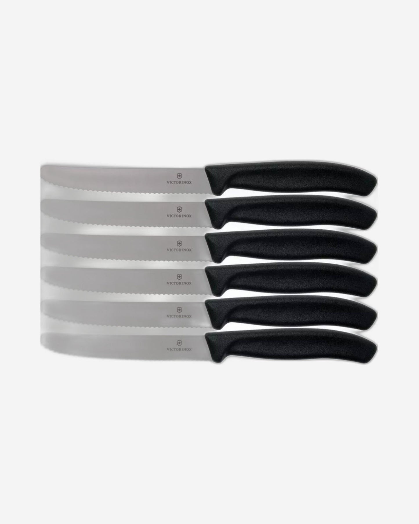 Victorinox Swiss Classic Tomato & Table Knife Set 6Pc Black