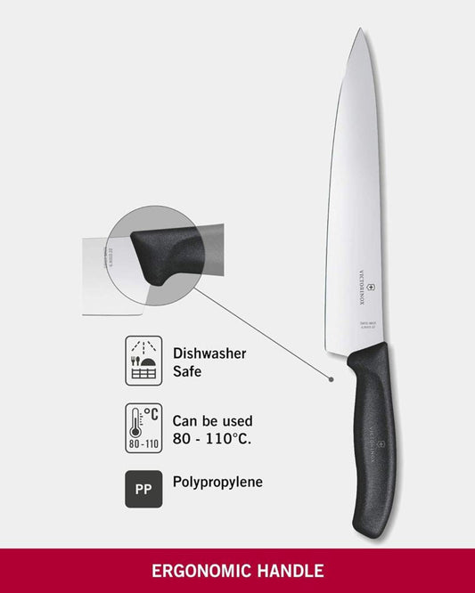 Victorinox Swiss Classic Carving Knife 22Cm Straight Black Blister 6.8003.22B
