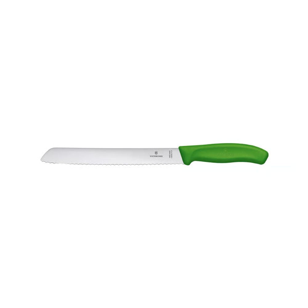 Victorinox Swiss Classic Bread Knife 21Cm Wavy Green Blister 6.8636.21L4B