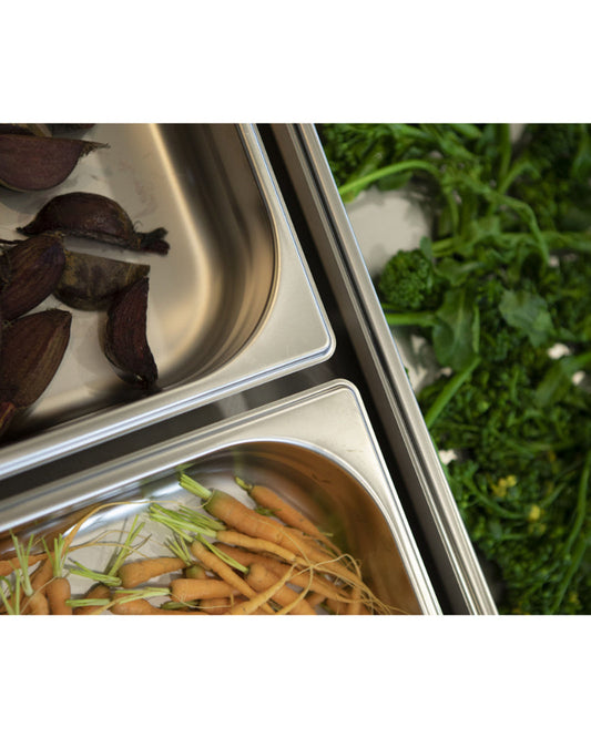 Tramontina GN 1/2 Stainless Steel Food Pan Without Handles, 20 mm Deep - Steel 304