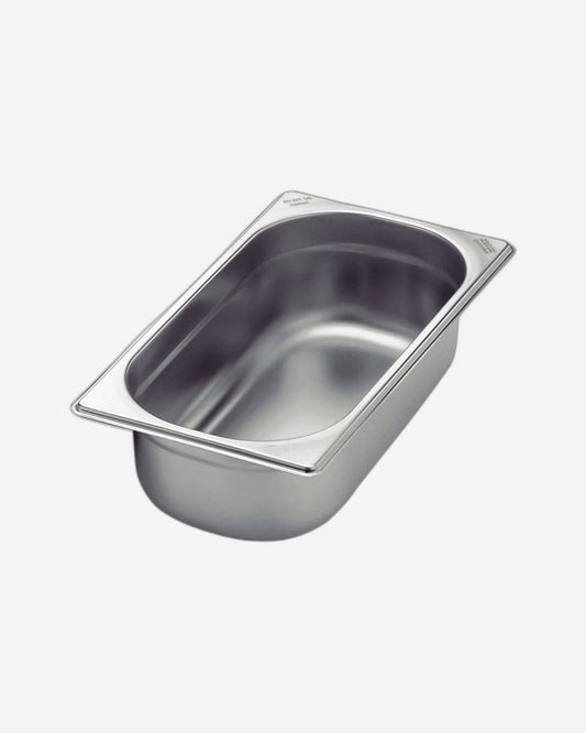 Tramontina GN 1/3 Stainless Steel Food Pan Without Handles, 65 mm Deep - Steel 304