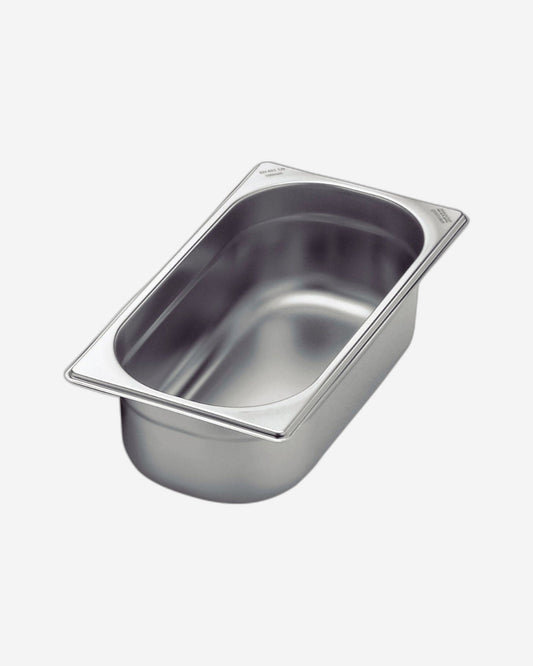 Tramontina GN 1/3 Stainless Steel Food Pan Without Handles, 100 mm Deep - Steel 304