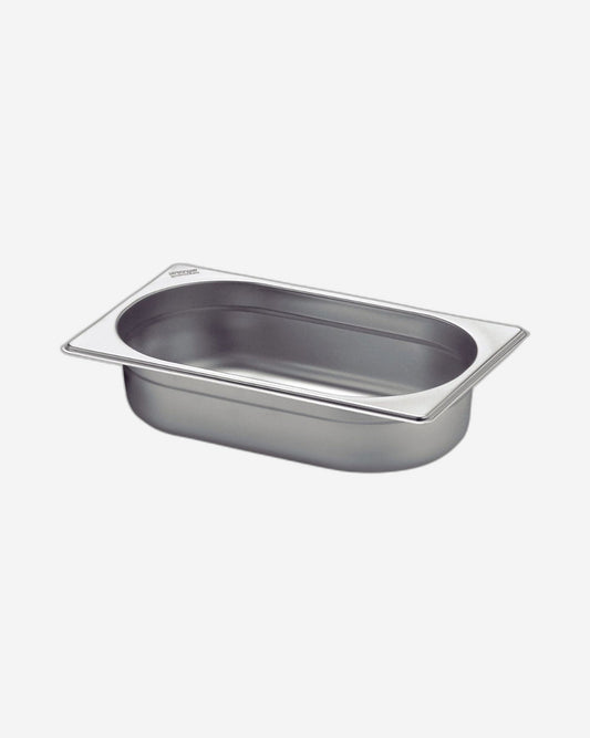 Tramontina GN 1/4 Stainless Steel Food Pan Without Handles, 65 mm Deep - Steel 304