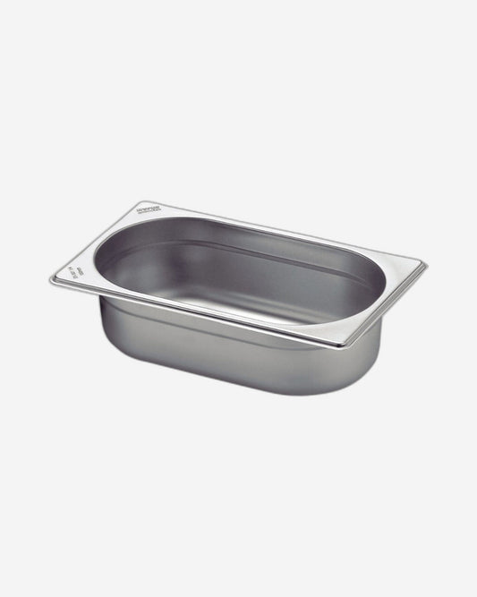 Tramontina GN 1/4 Stainless Steel Food Pan Without Handles, 100 mm Deep - Steel 304
