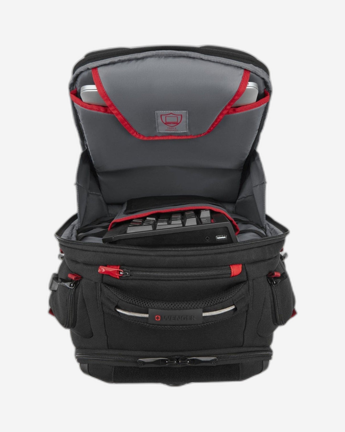 Wenger Tech PlayerOne 17.3" Gaming Laptop Backpack with Tablet Pocket Black - 611650