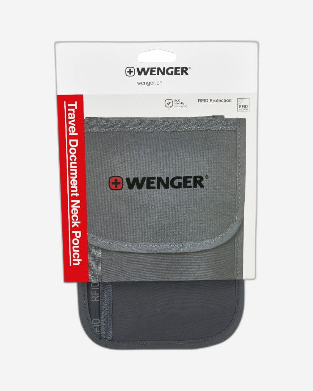 Wenger Travel Document Rfid Neck Pouch Grey - 611878