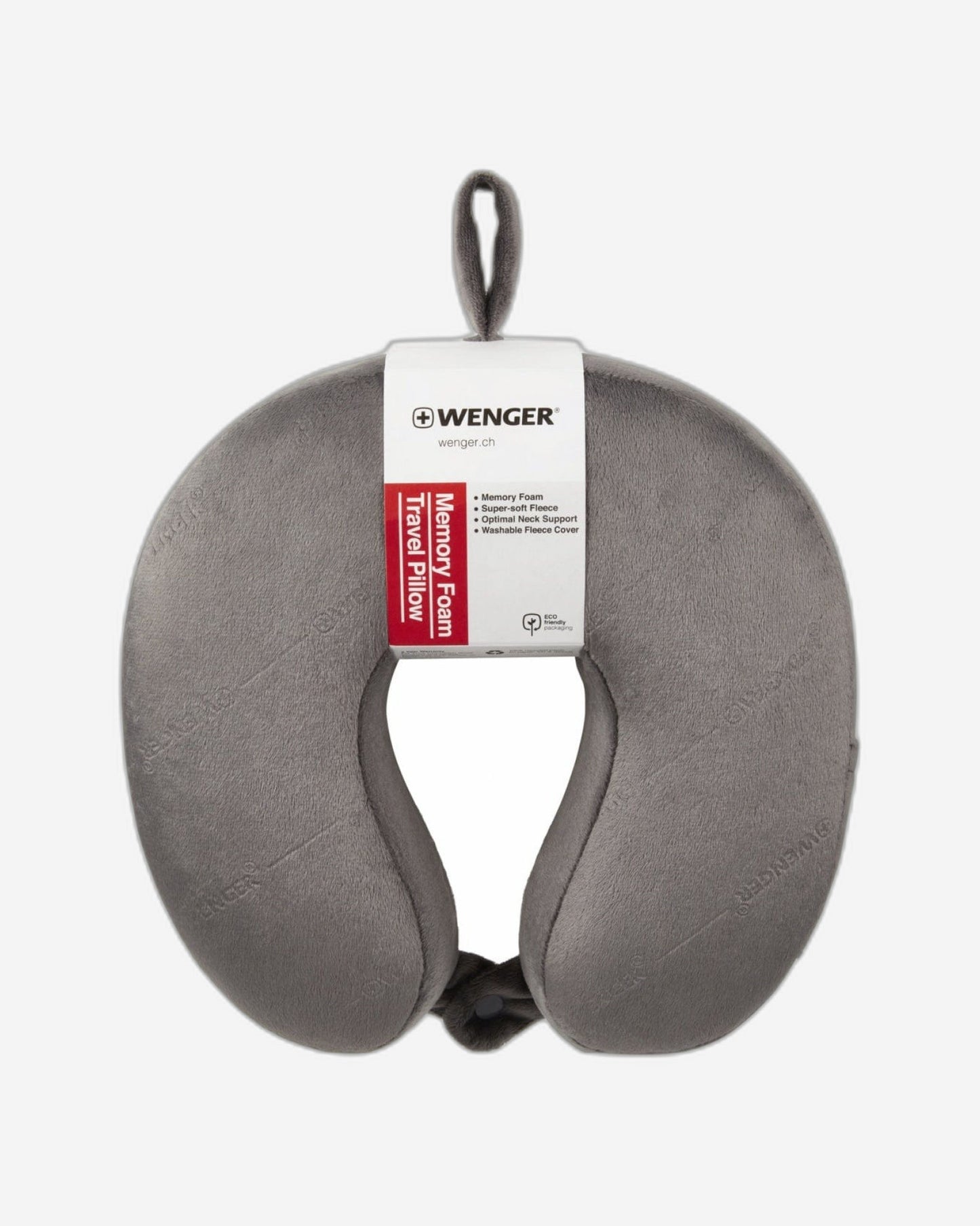 Wenger Memory Foam Travel Neck Pillow Grey - 611884