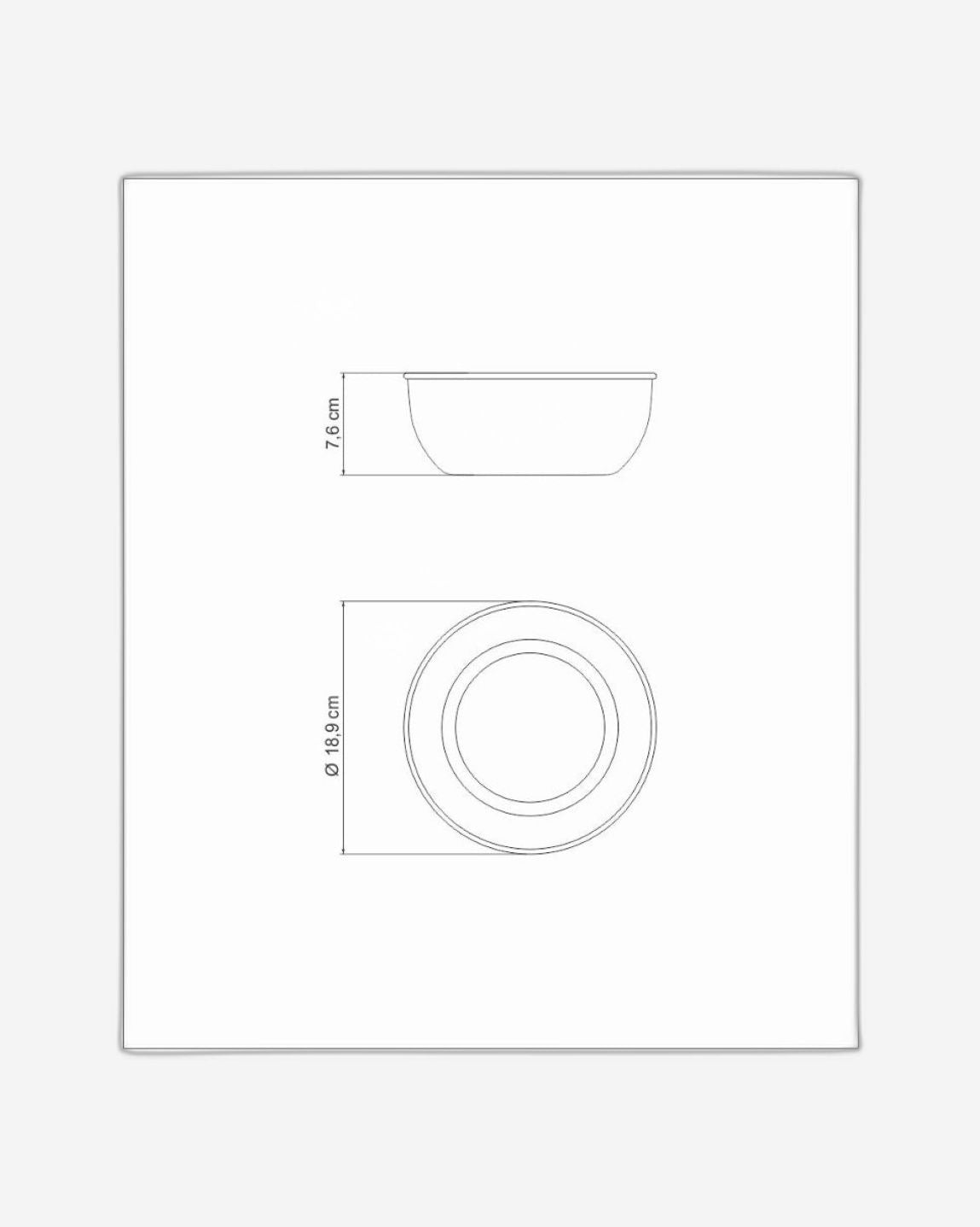 Tramontina Freezinox round stainless steel container with matte finish, without lid, 18 cm and 1.6 L