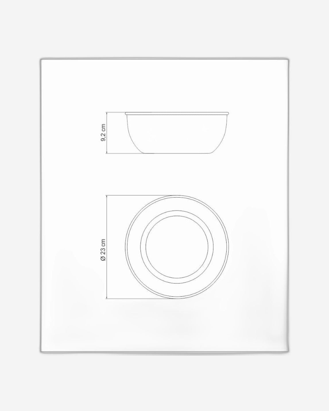 Tramontina Freezinox Round Stainless Steel Container With Matte Finish, Without Lid, 22 cm And 2.9 L