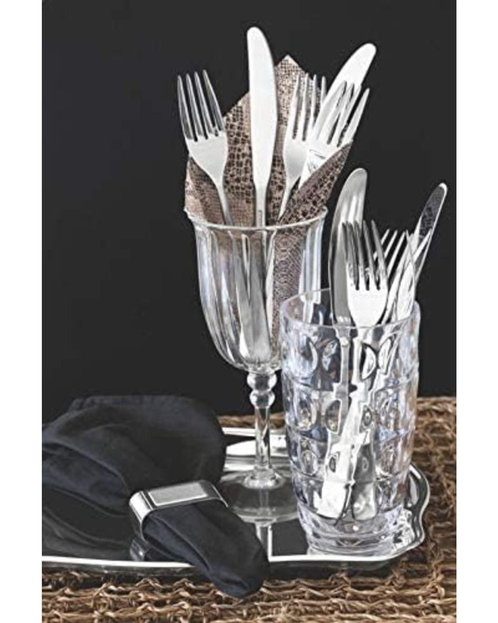 Tramontina Brazil  Classic 49x34cm Rectangular Stainless Steel Tray with Handles