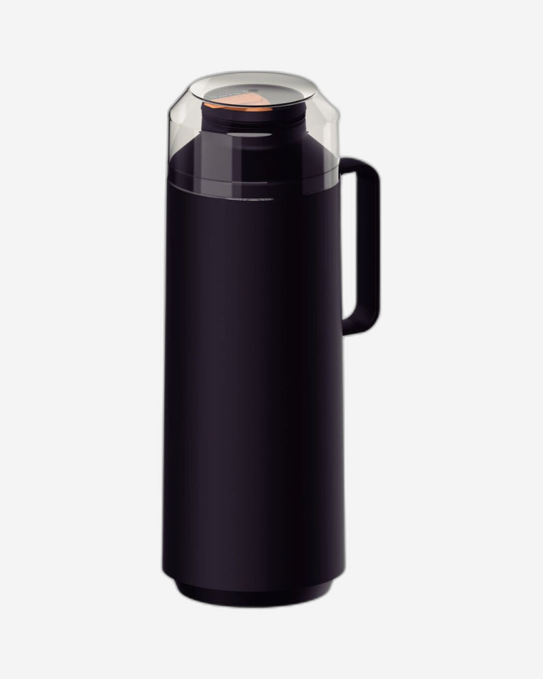 Tramontina Exata Black Plastic Thermal Beverage Dispenser with 1 L Glass Liner