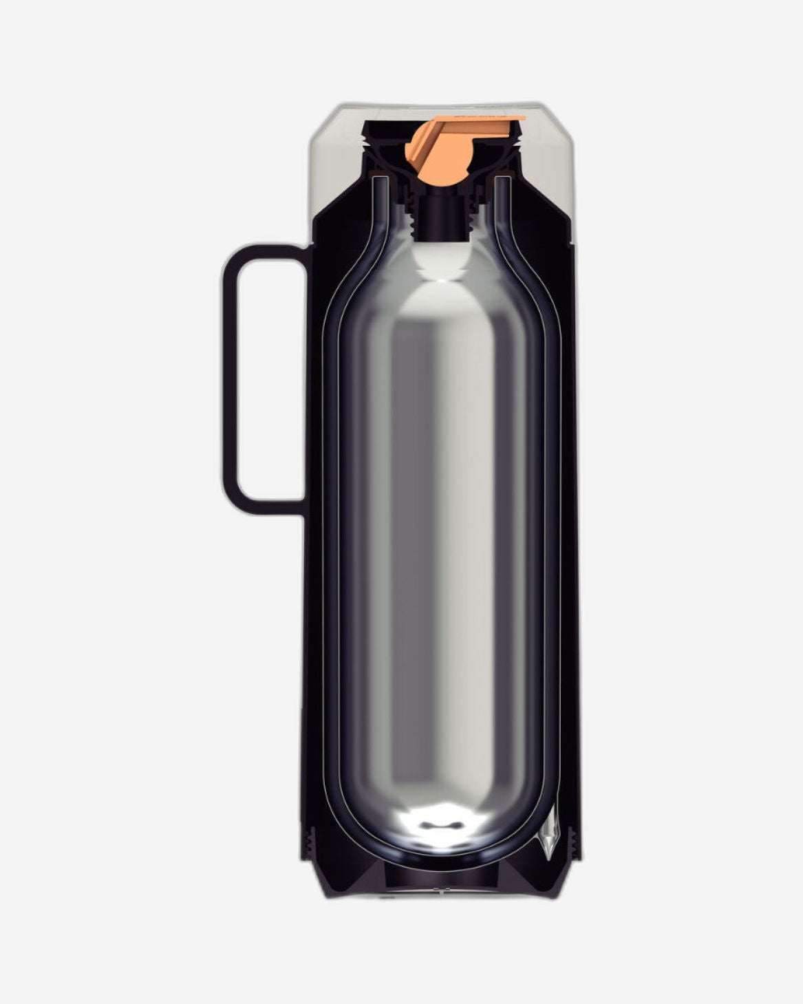 Tramontina Exata Black Plastic Thermal Beverage Dispenser with 1 L Glass Liner