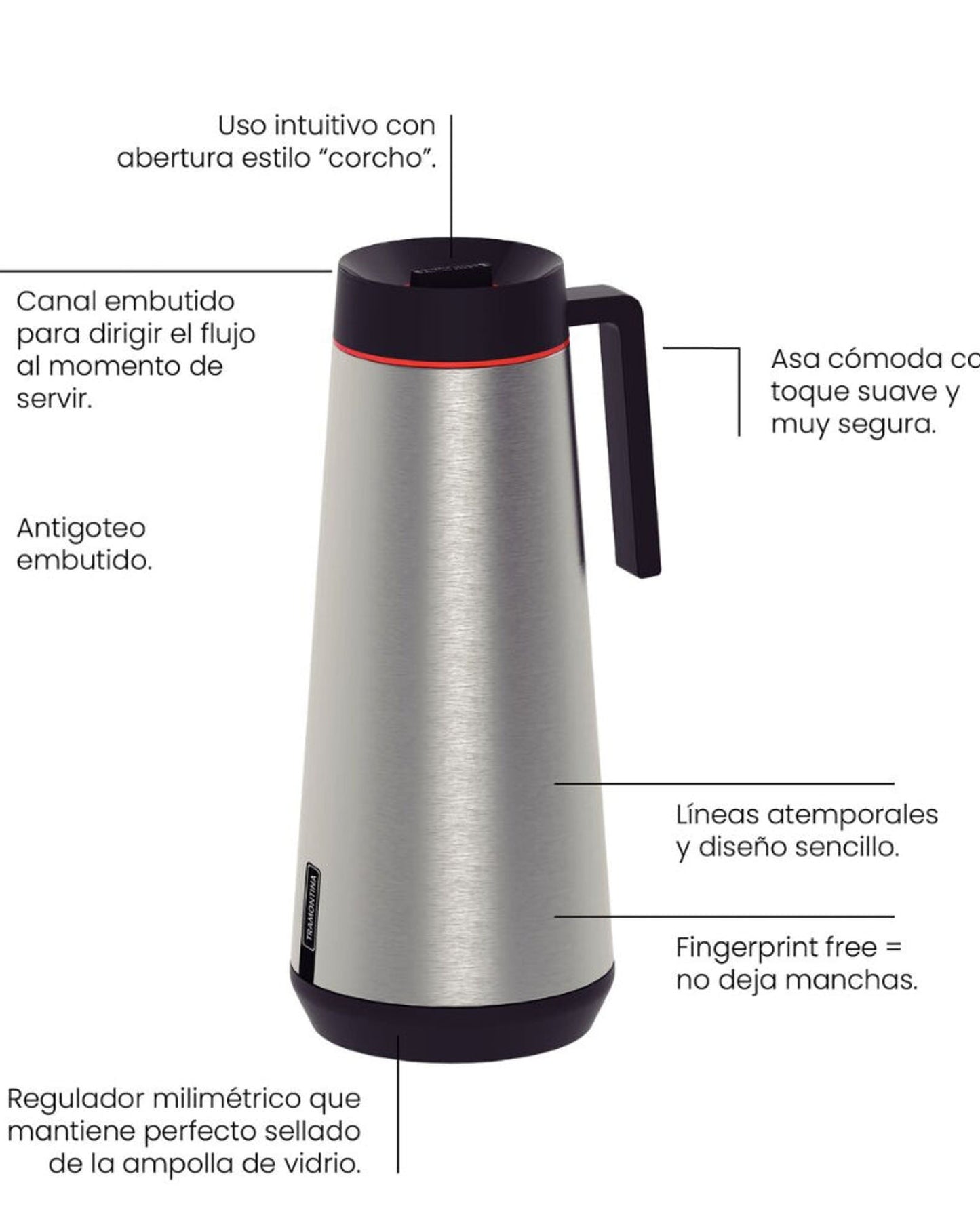 Tramontina Exata Thermal Pot 1L