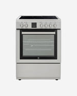 Hoover Free Standing 60x60 Cm Ceramic/Electric Cooker, 65L Electric Oven, Double-Glazed Door, With Child Lock, Made In Turkey 1 Year Manufacturer, Inox Finish- HVC-V64E-SP