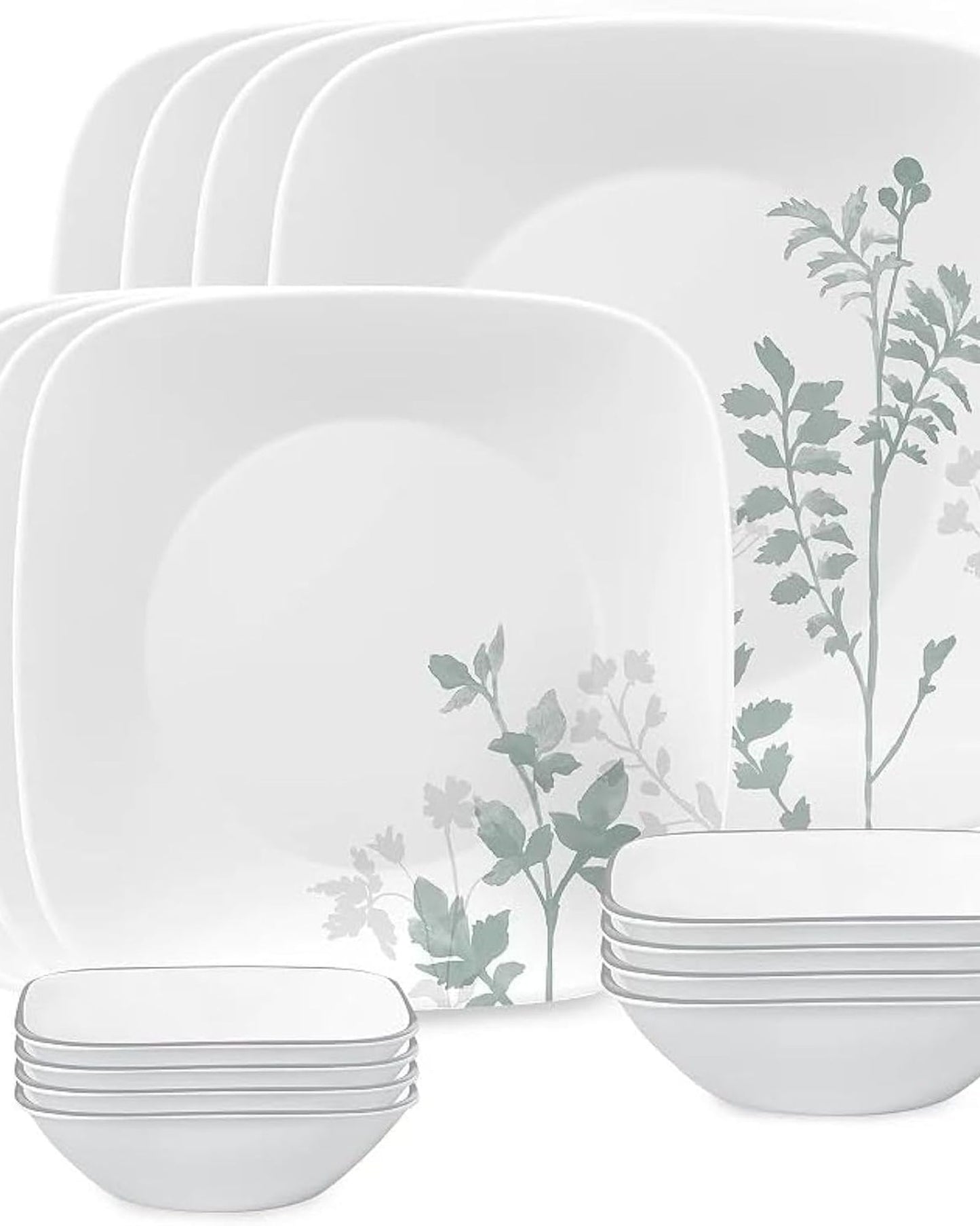 Corelle Dinnerware Set 16Pc Square Amalie