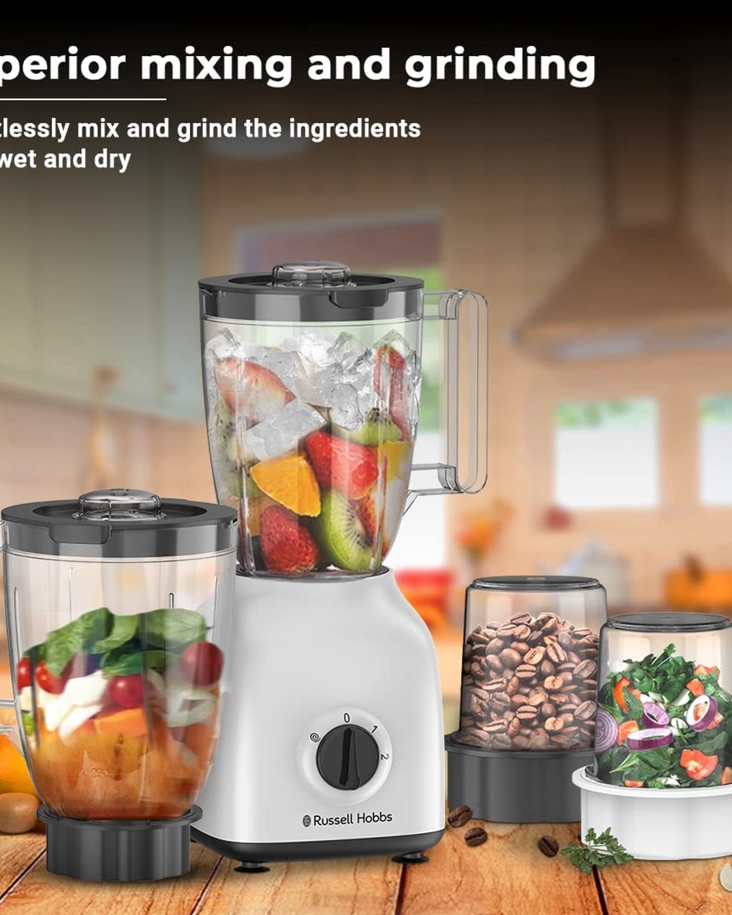 Russell Hobbs 4-in-1 Blender with Multi Mills