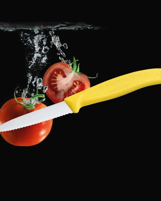 Victorinox Paring Knife Swiss Classic Wavy Edge Yellow 2 Piece Set - 6.7636.L118B