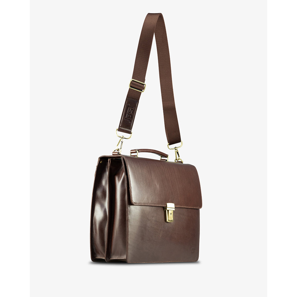 Jost Skagen 2 Compartment Leather Business Briefcase Bag