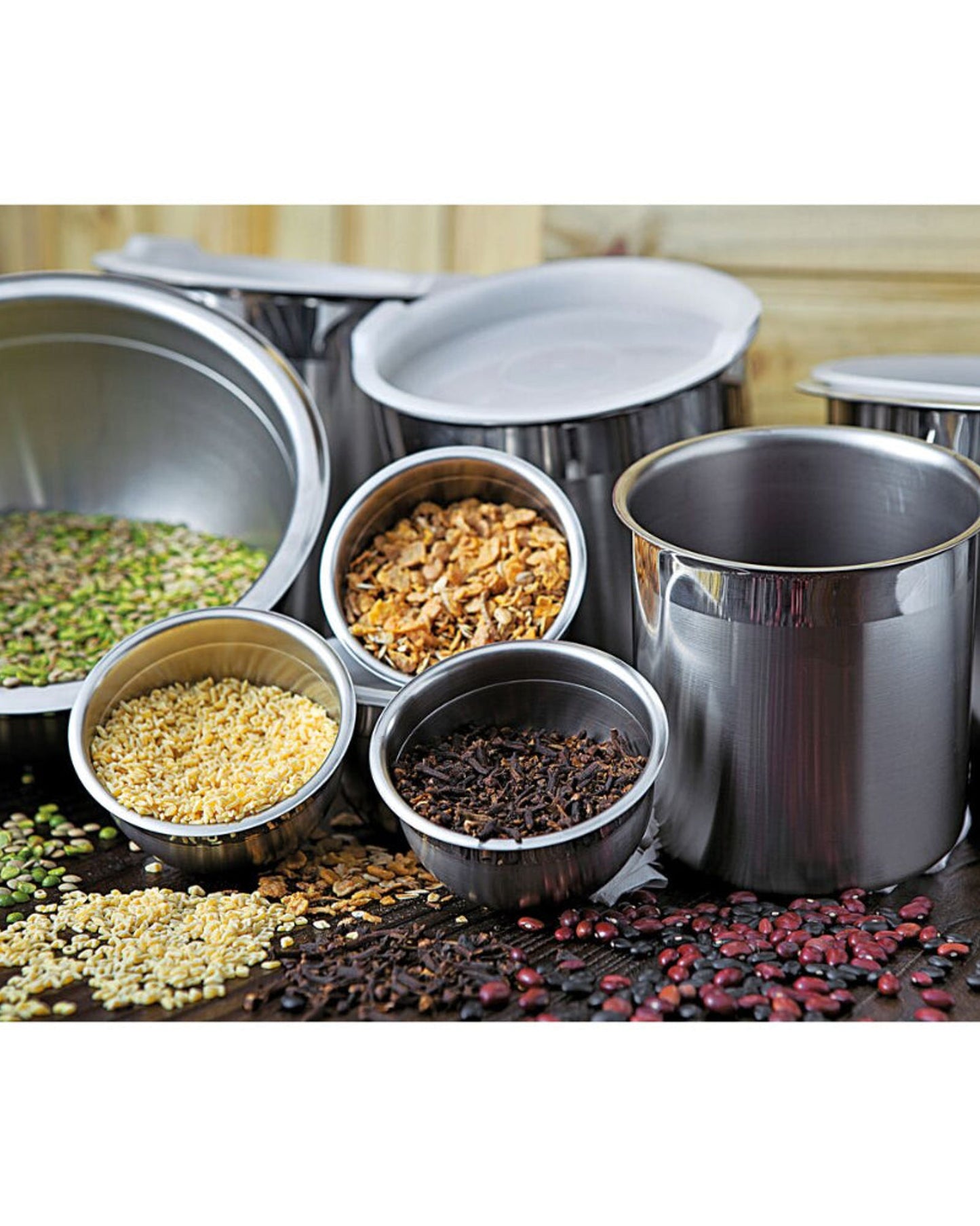 Tramontina Grano 24 cm 5,8 L Stainless Steel Deep Casserole Dish With Tri-Ply Body, Lid And Handles