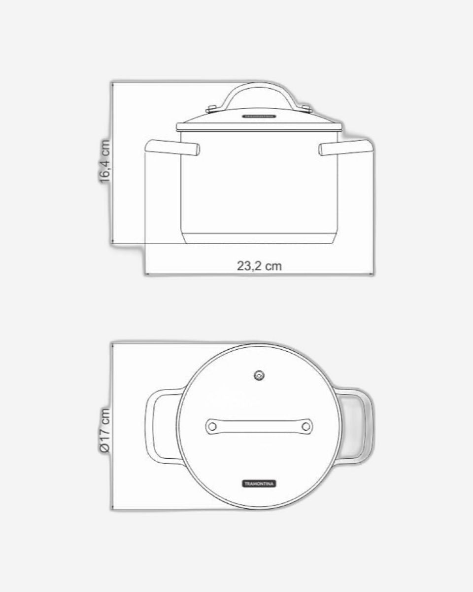 Tramontina Una Stock Pot 2.2L