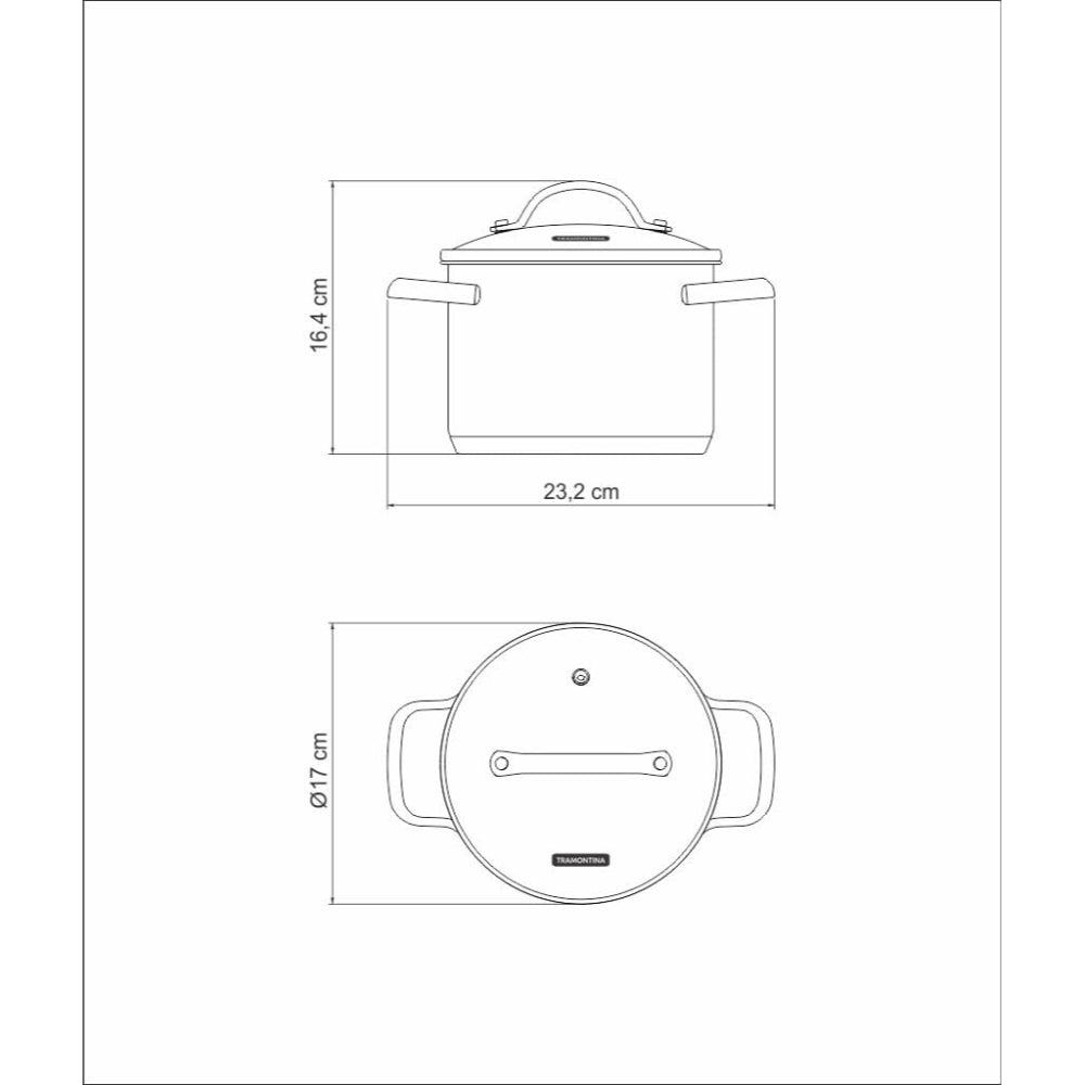 Tramontina Una Stock Pot 2.2L