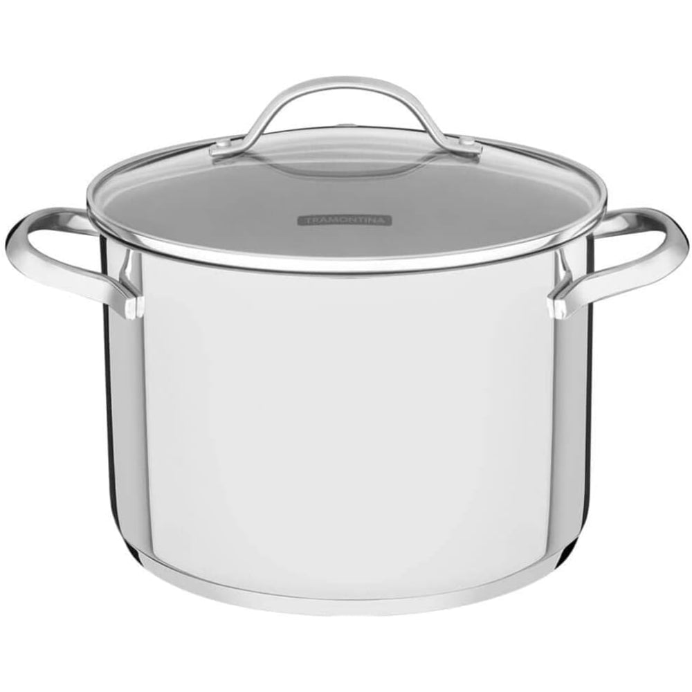 Tramontina Brazil  Una 20cm 4.6L Stainless Steel Stock Pot with Tri-ply Bottom