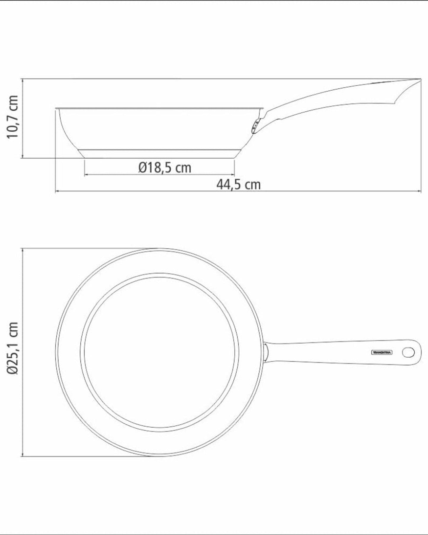 Tramontina Una Frying Pan 2.1L