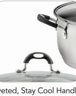 Tramontina Brazil  Solar Silicon 30cm 8.9L Stainless Steel Shallow Casserole with Tri-ply Bottom