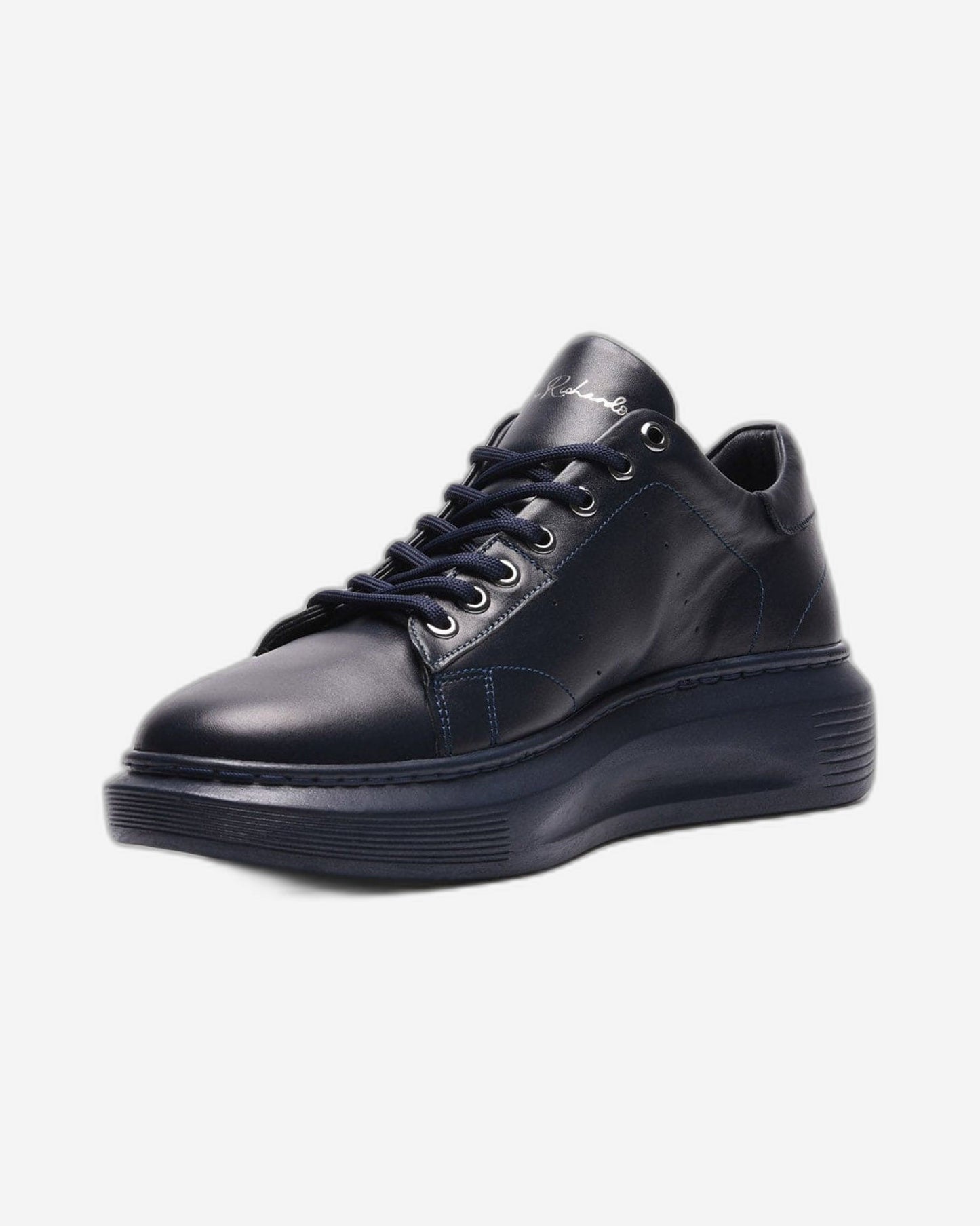 John Richardo Mens Sneakers Navy Blue -17265-2