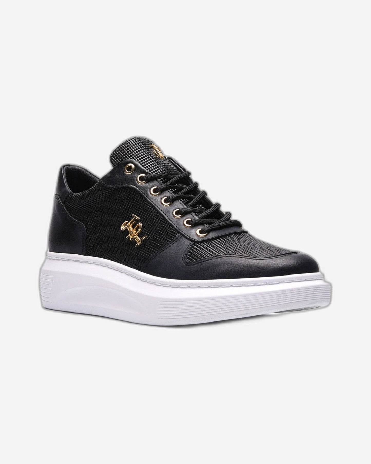 John Richardo Mens Sneakers Black - 17256-1