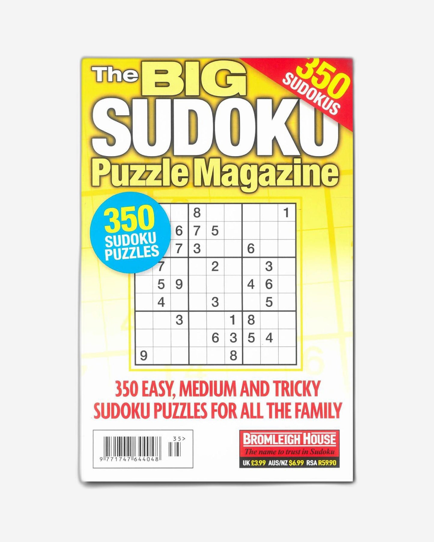 The Big Sudoku Puzzle Magazine Uk Issue No. 135