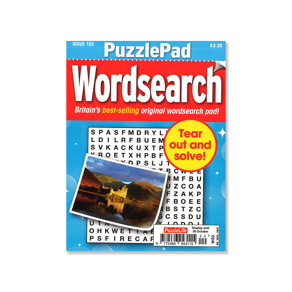 Puzzlelife Pad Wordsearch 2025 Issue No.120