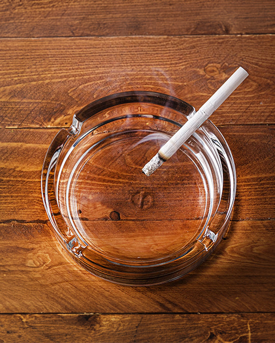 Cuisine Art Soda Lime Glass Round Ashtray 4 Inch