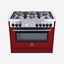 Bertazzoni Full Gas Range Cooker with Gas Oven 90x60, Stainless Steel