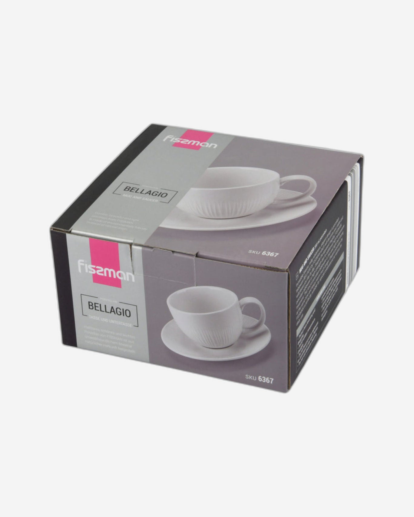 Fissman Cup & Saucer Bellagio White 2Pc 200ml
